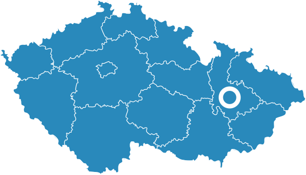 Mapa ČR – Olomouc